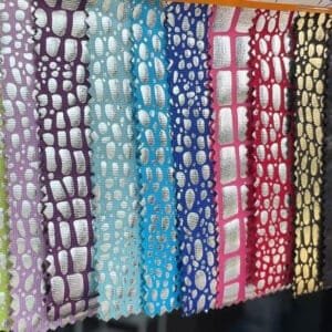 Reflective metallic printed swimwear with sleek and modern flair