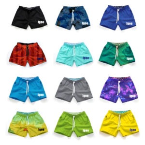 OEM swim trunks production line with custom branding