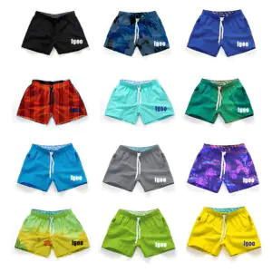 OEM swim trunks production line with custom branding
