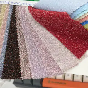 High-gloss silver glitter swimwear designed for bold beach style