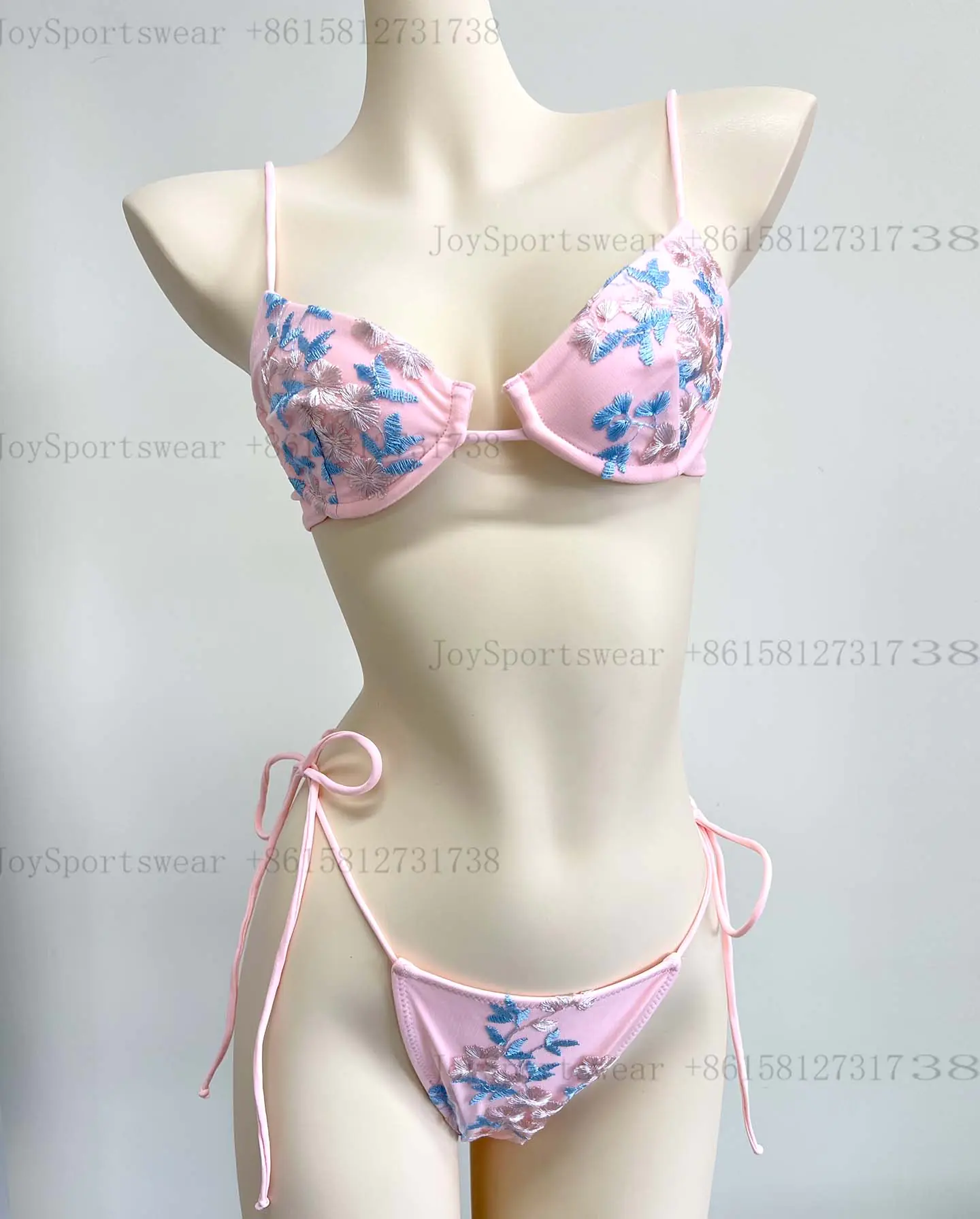 embroidering sequin bikini