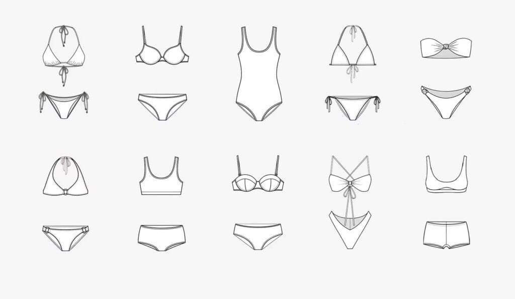swimwear style，design swimwear