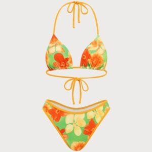 Women's Polyester Floral Print Bikini Set