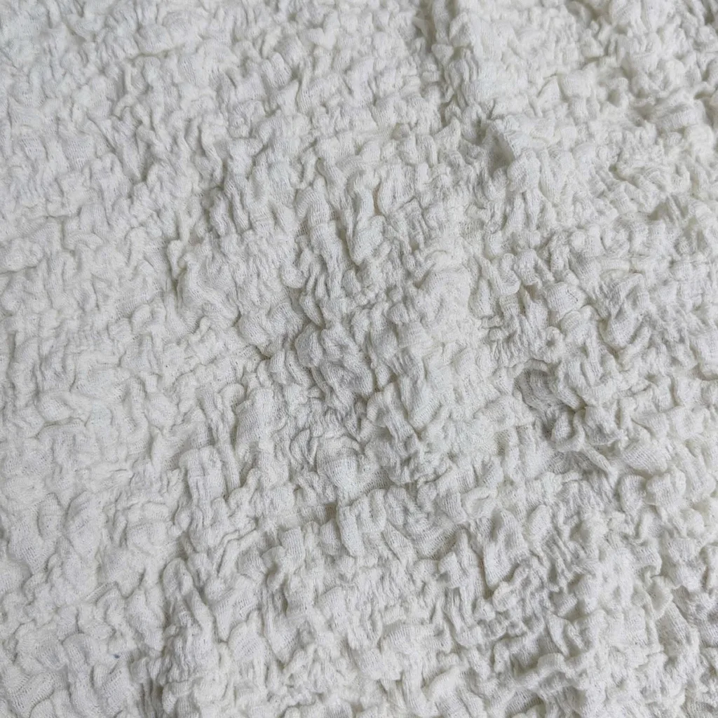 Crinkle jersey swimwear fabric soft cotton 