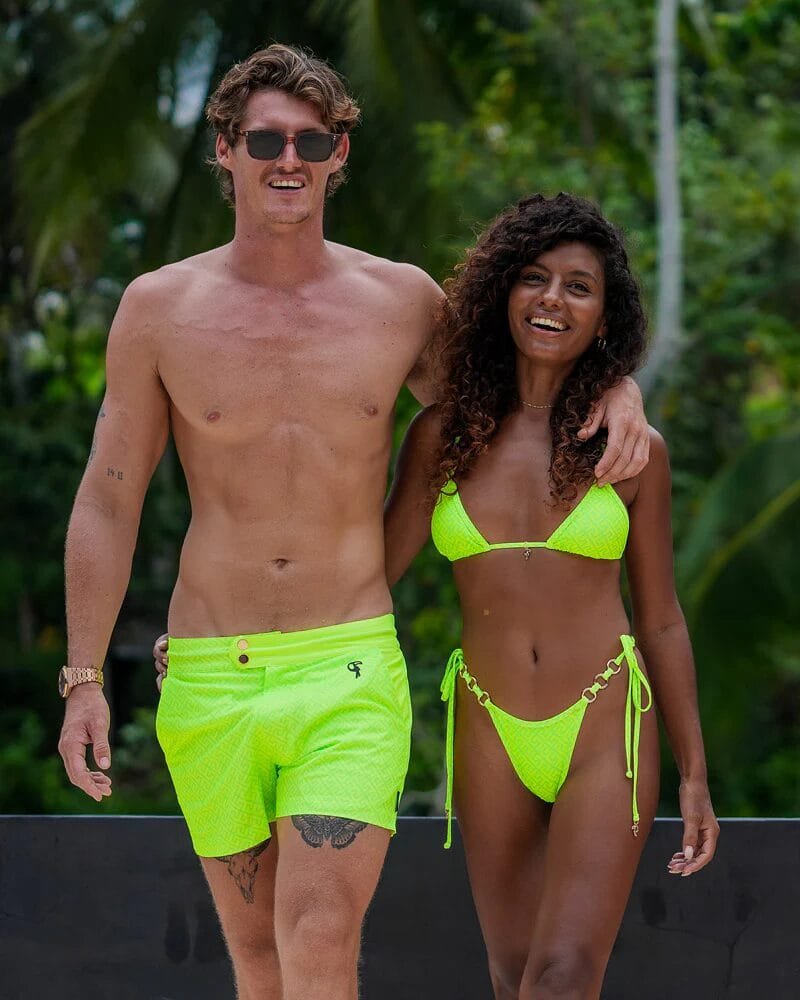 Matching Bikini + Men’s Trunks Sets