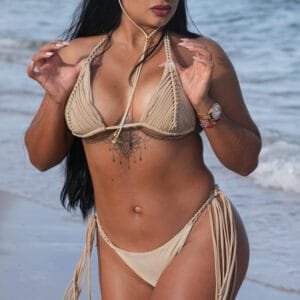 Handcrafted Crochet Bikini Set in Beige