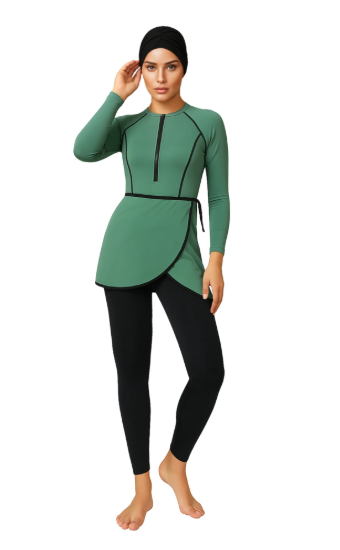 Modest Burkini 3-Piece Full Coverage Swim Set