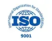 ISO 9001 certified swimwear fabric. Quality standard logo for durable and reliable swimwear materials.