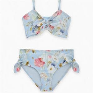 OEM Kids Floral Bikini with Adjustable Tie Sides