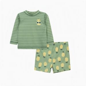 Boys Swim Shirt and Shorts Set with UV Protection