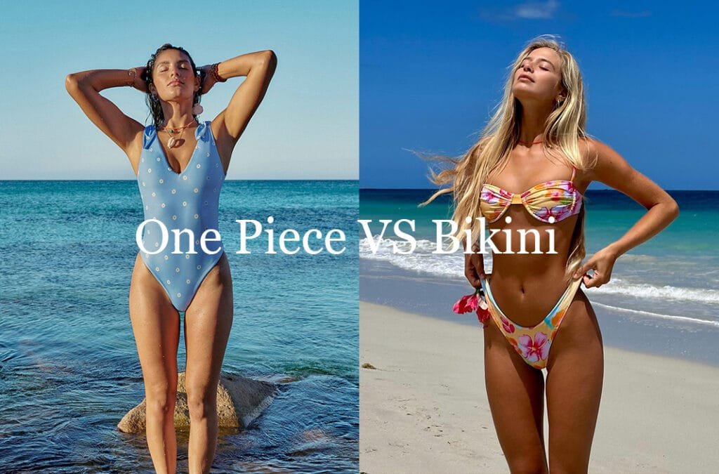 one piece swimsuit vs bikini
