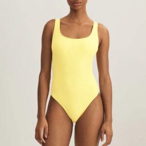 Sporty Open-Back One-Piece Swimsuit