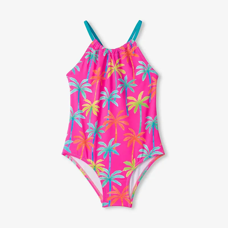 Custom Girls Printed One Piece Swimsuit - Image 3