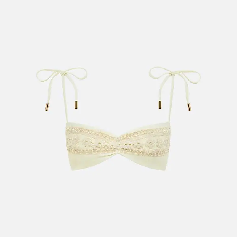 Crochet Appliqué Bikini Set - Image 4