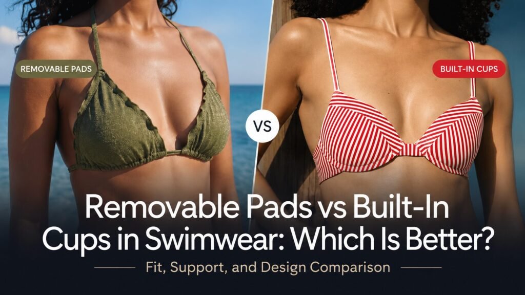 Removable Pads vs Built-In Cups in Swimwear: Which Is Better?