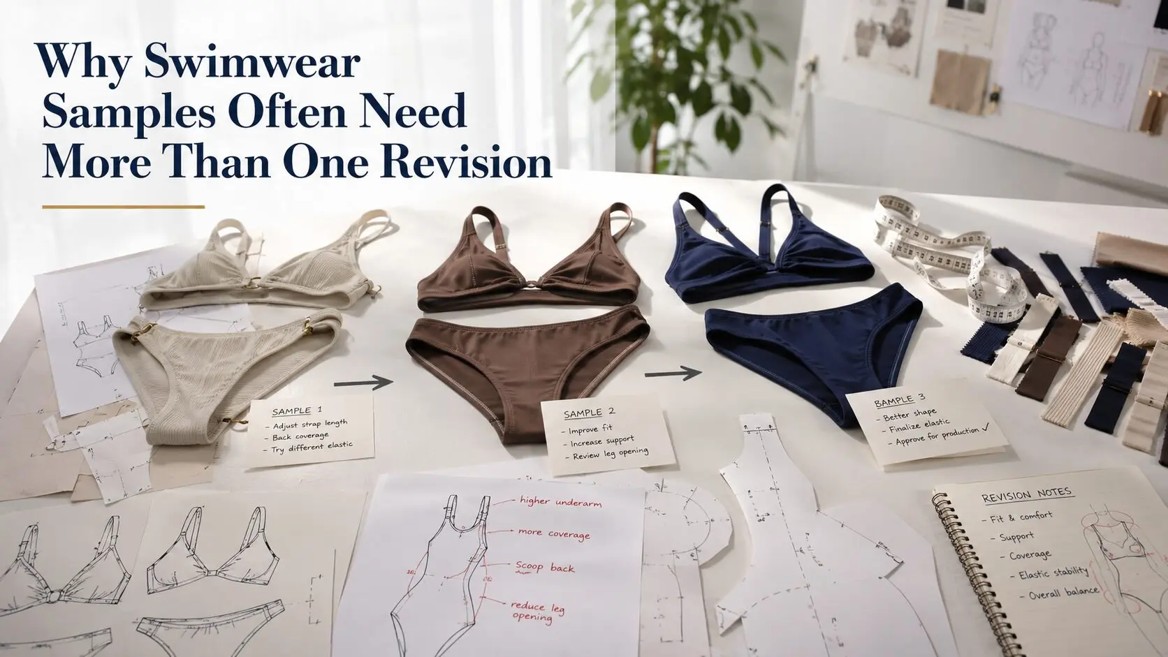 Why Swimwear Samples Often Need More Than One Revision？