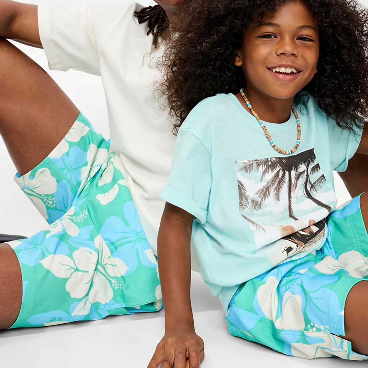 Floral Print Swim Trunks for Men