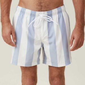 Classic Striped Men's Swim Shorts