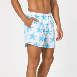 Men's Swim Shorts with Modern Geometric Prints