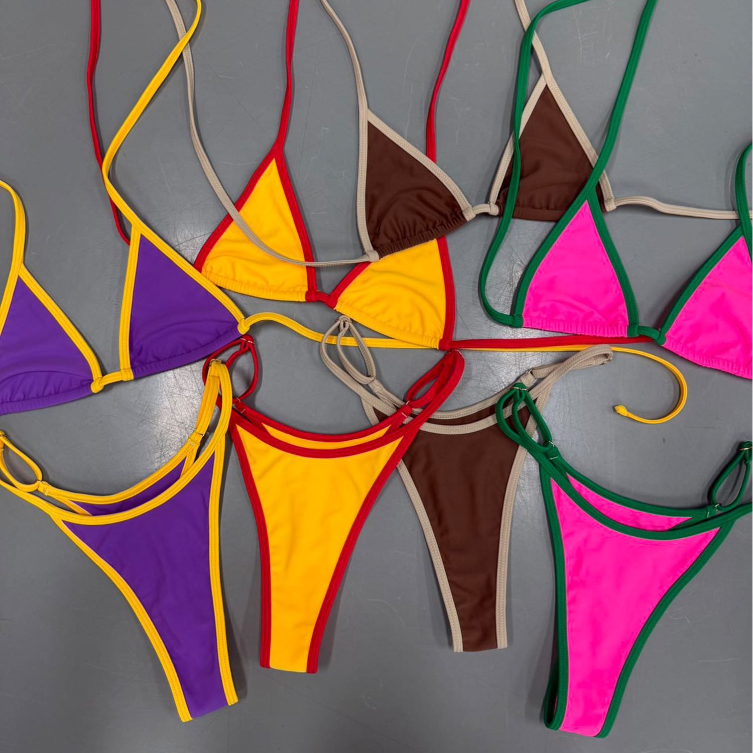 Joysportwear — close-up of a stitched seam on a bikini
