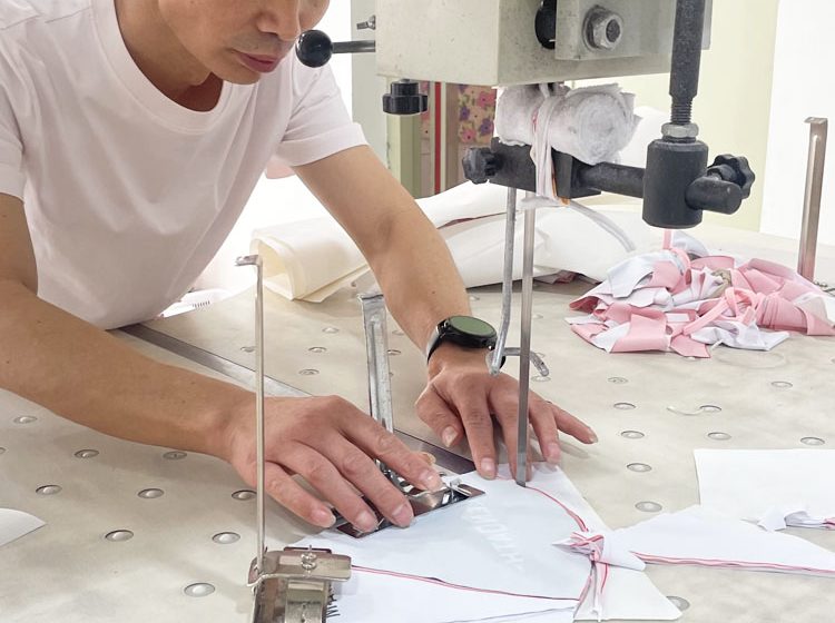 cutting fabric
