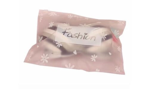 eco-friendly swimwear zip-lock packaging with logo