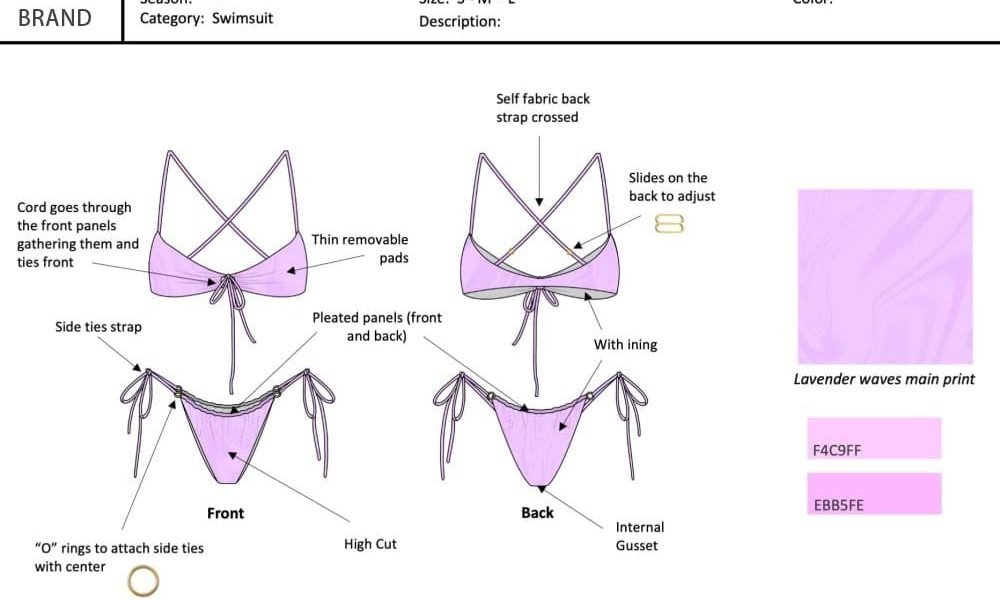 swimsuit tech pack bikini tech pack